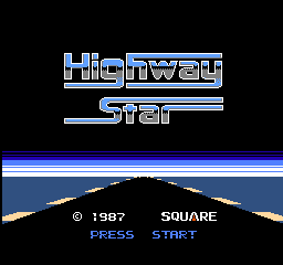 Highway Star (Japan) Title Screen